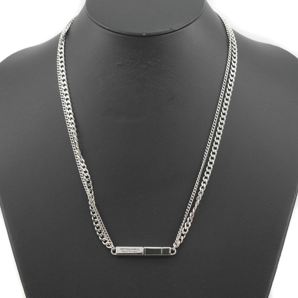 [BOTTEGAVENETA] Bottega Veneta Chain ID Double Chain 56cm Silver 925 Men's Necklace A Rank