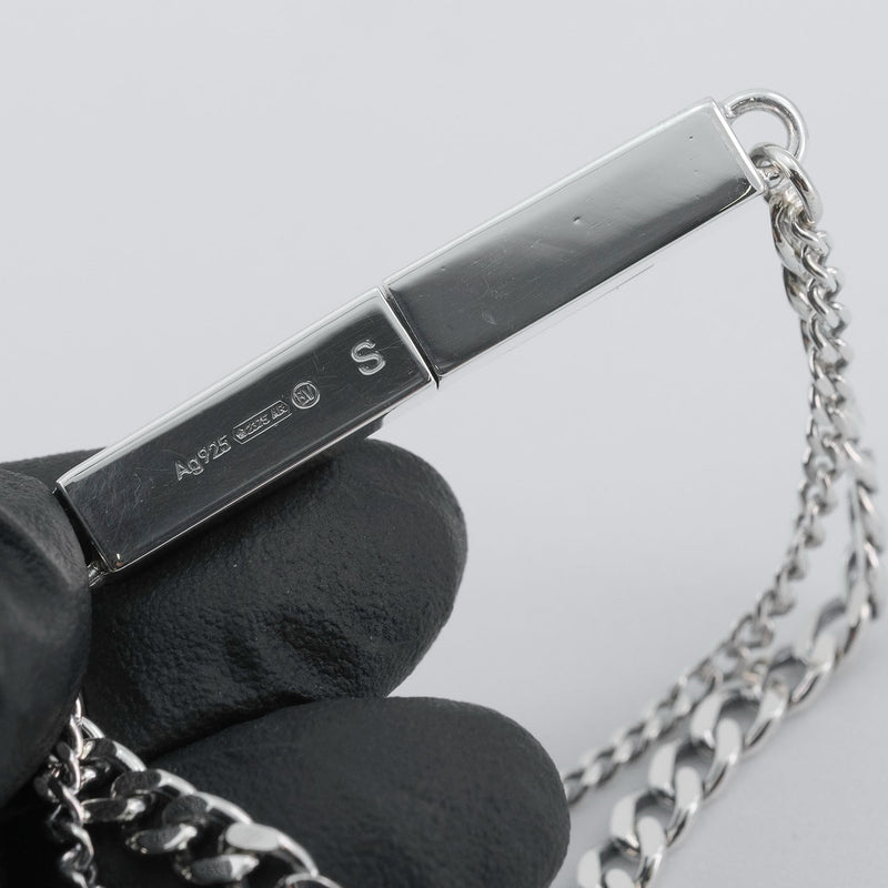 [Bottegaveneta] Bottega Veneta Chain ID de cadena doble 20 cm S Tamaño de plata 925 Pulsera para hombres A-Rank