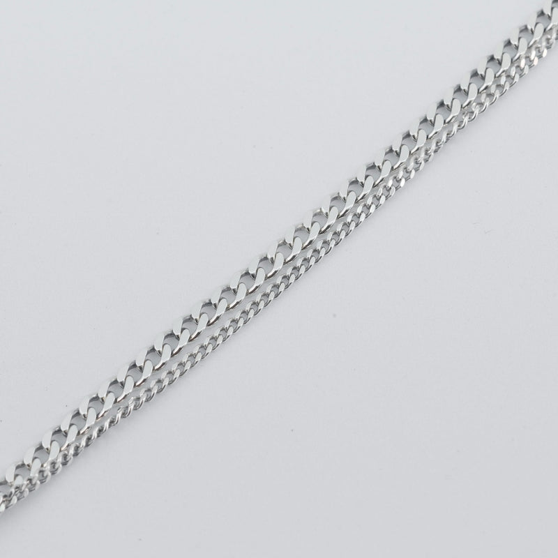 [Bottegaveneta] Bottega Veneta Chain ID de cadena doble 20 cm S Tamaño de plata 925 Pulsera para hombres A-Rank