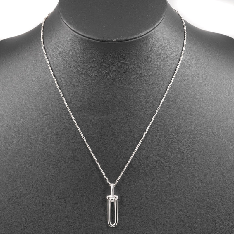 TIFFANY & CO.] Tiffany Hardware link silver 925 ladies necklace A 