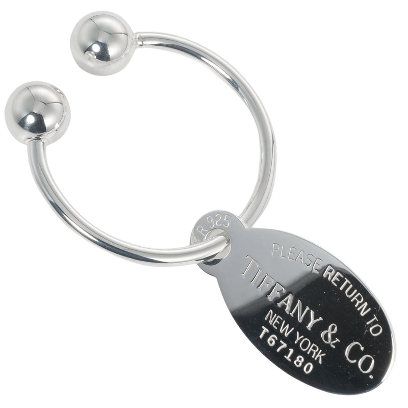 [TIFFANY & CO.] Tiffany Retton -Obaltag Large size Silver 925 Ladies key chain A rank