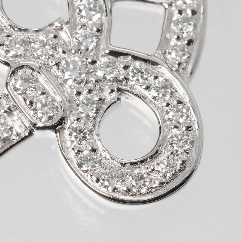 [TIFFANY&Co.] Tiffany Fleur Drisky Mini Length 24mm Pt950 Platinum x Diamond Ladies Pendant Top A+ Rank
