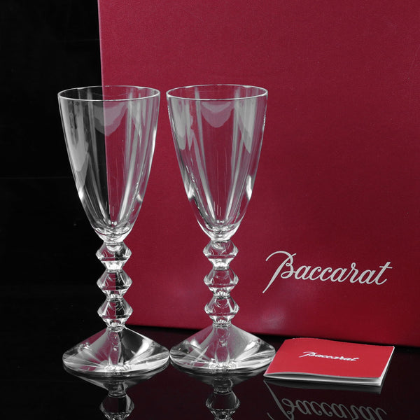 [BACCARAT] Baccarata (VEGA) Wine glass × 2 18cm Crystal_ tableware S rank