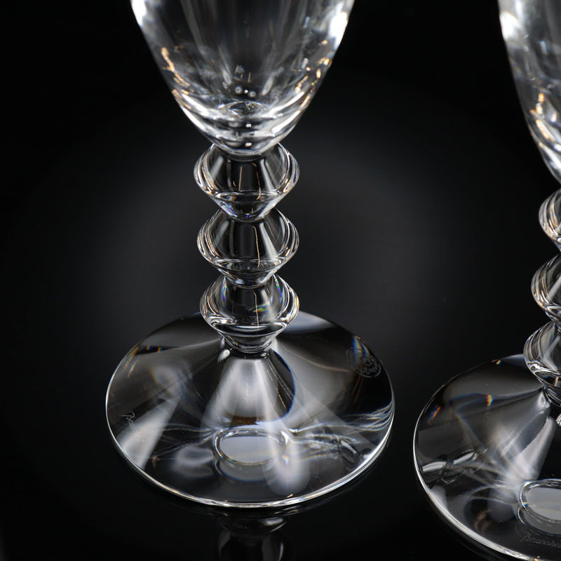[Baccarat] Baccarata (Vega) Wine Glass × 2 18cm Crystal_ Tableware S Rank