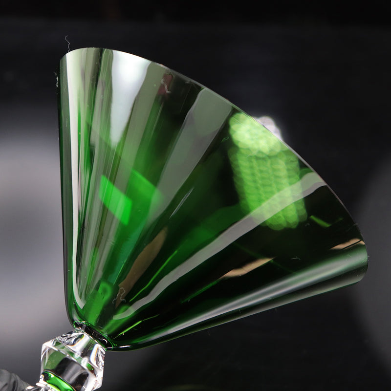 [Baccarat] Baccarat（Vega）Martini Glass Cocktail Glass 15cm Crystal Green _餐具级等级