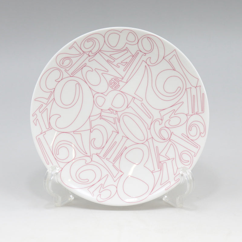 [Franck MULLER] Frank Muller novelty Goods Plate × 2 16cm Porcelain_ Tableware S Rank