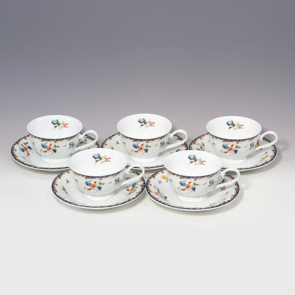 [NARUMI] NARUMI CUP & SAUCER X 5 식탁기 도자기 컵 및 접시 X5 _S RANK