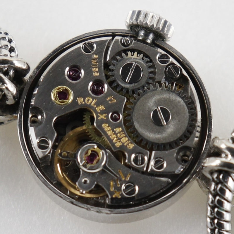 [Rolex] Rolex Watch Cameleon Antique K18 Gold White X Diamond X SCEOLD SCERED Silver Dial Damas Damas