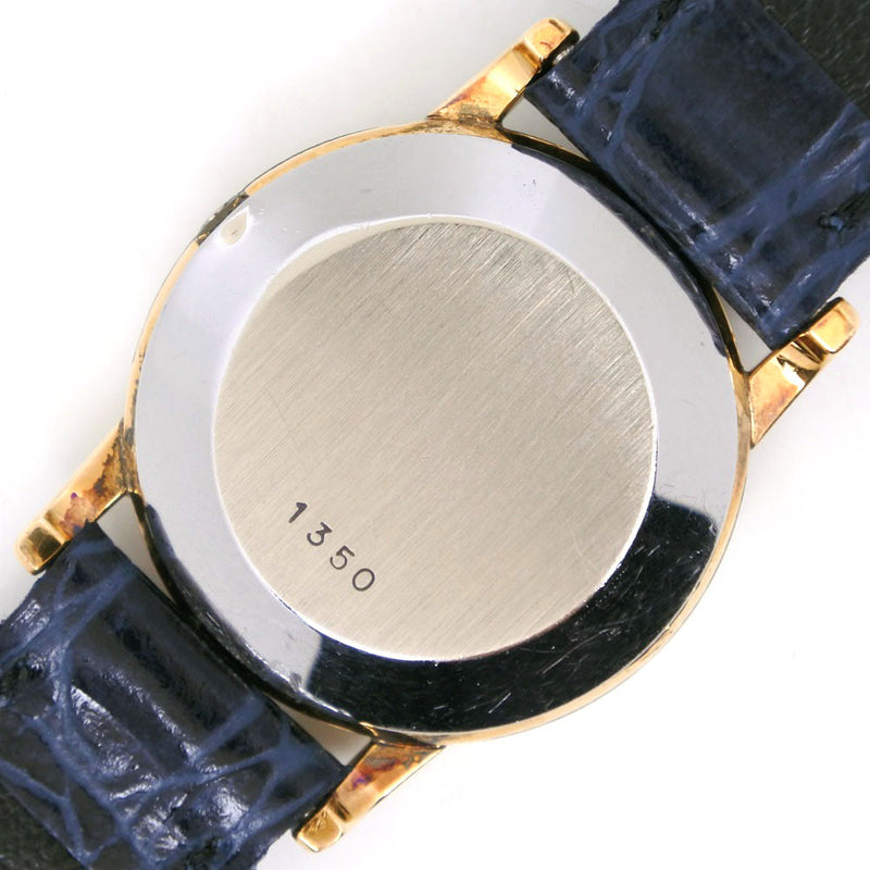 【OMEGA】オメガ
 デビル/デヴィル 腕時計
 1350 金メッキ×レザー ゴールド クオーツ アナログ表示 ゴールド文字盤 De Ville レディースB-ランク