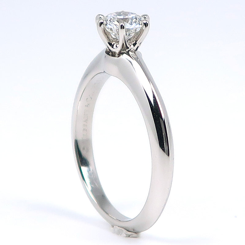 [TIFFANY & CO.] Tiffany Solitaire PT950 Platinum x Diamond 9.5 D 0.52 engraved Ladies Ring / Ring A+Rank