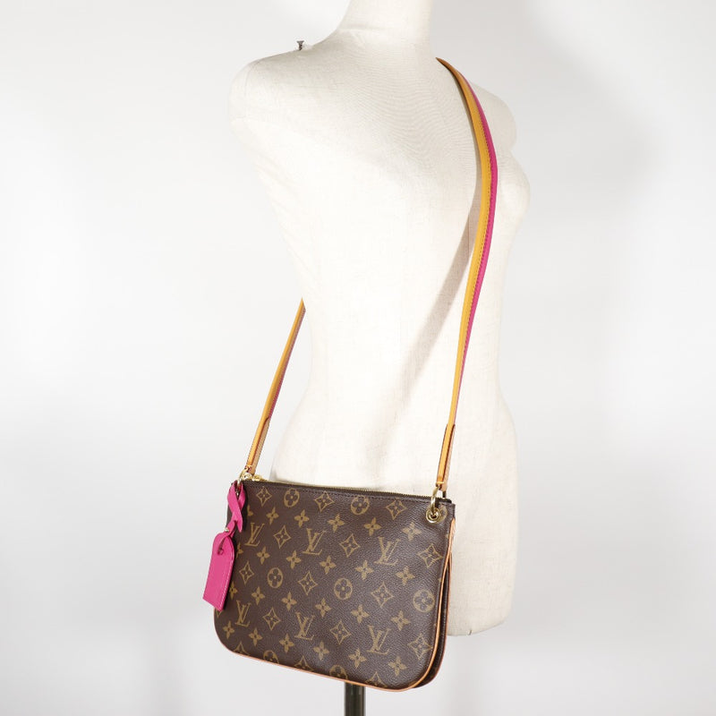 Louis Vuitton MONOGRAM 2017-18FW Monogram 2WAY Bi-color Leather Crossbody  Shoulder Bags