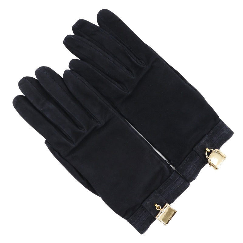 [Hermes] Hermes Glove Bag Charm Geje Bory Doswed x Guantes de damas negras chapadas en oro A un rango