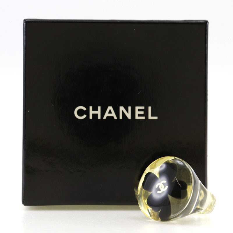 CHANEL] Chanel Clover Coco Mark Vintage Plastic No. 13.5 Black