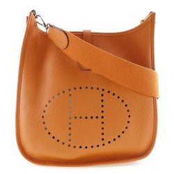 [HERMES] Hermes Evrin 3PM Shoulder Bag Evrin Toryon Clear Remance Orange/Silver Bracket □ O engraved Snap button EVELYNE3PM Ladies A-Rank