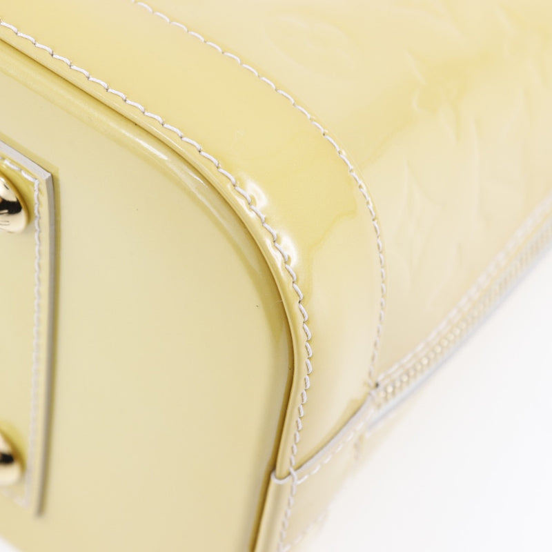 Louis Vuitton Monogram Vernis Alma PM M91695 Yellow Leather Patent