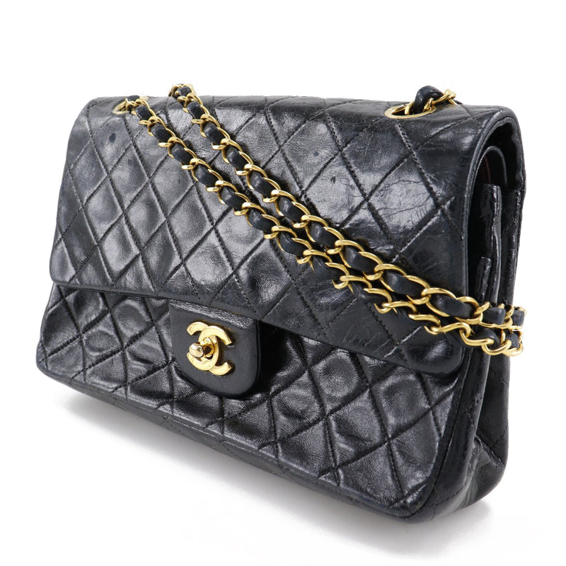 CHANEL] Chanel Chain Shoulder Coco Mark Matrasse Double Flap