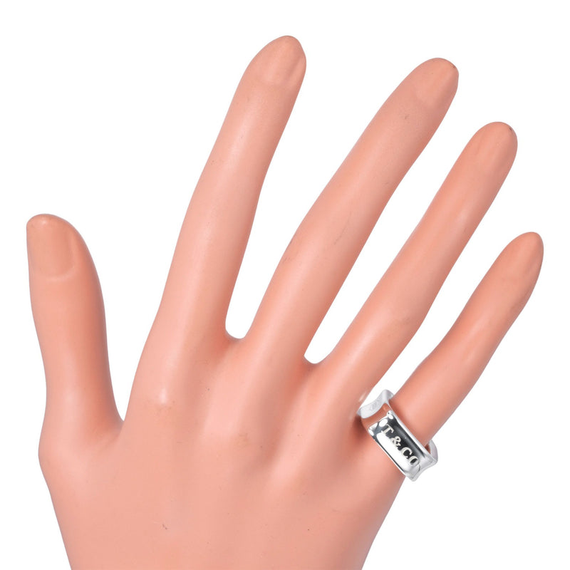 [TIFFANY & CO.] Tiffany 1837 Square Silver 925 6.5 Ladies Ring / Ring A Rank