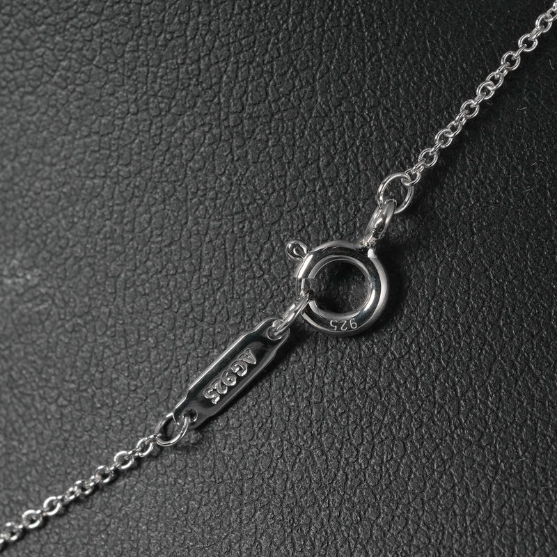 [TIFFANY & CO.] Tiffany 1837 Interlocking Circle Silver 925 Ladies Necklace A Rank