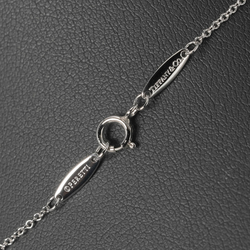 [TIFFANY & CO.] Tiffany Vizer Yard 2.34g approx. 0.05ct PT950 Platinum x Diamond Ladies Necklace A+Rank