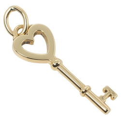 [TIFFANY & CO.] Tiffany Heart Key H2.7cm 2.4G K18 Yellow Gold Ladies Pendant Top A+Rank