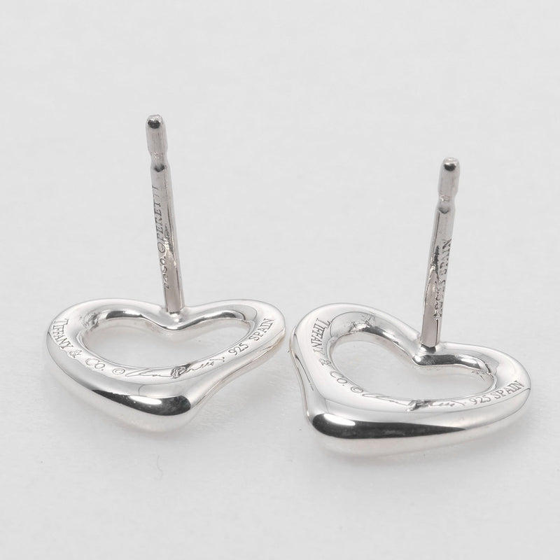 Textured Open Heart Stud Earrings - Azendi