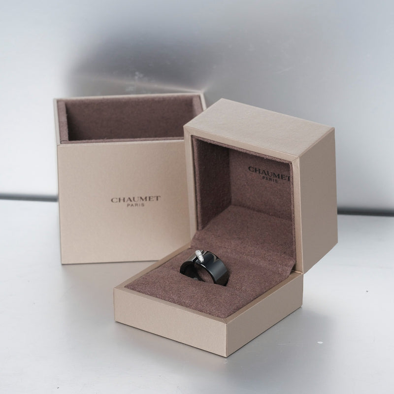 [Chaumet] Shomerian No.13 Ring / Ring Ceramic X Diamond X K18WG Lian Ladies A+等级