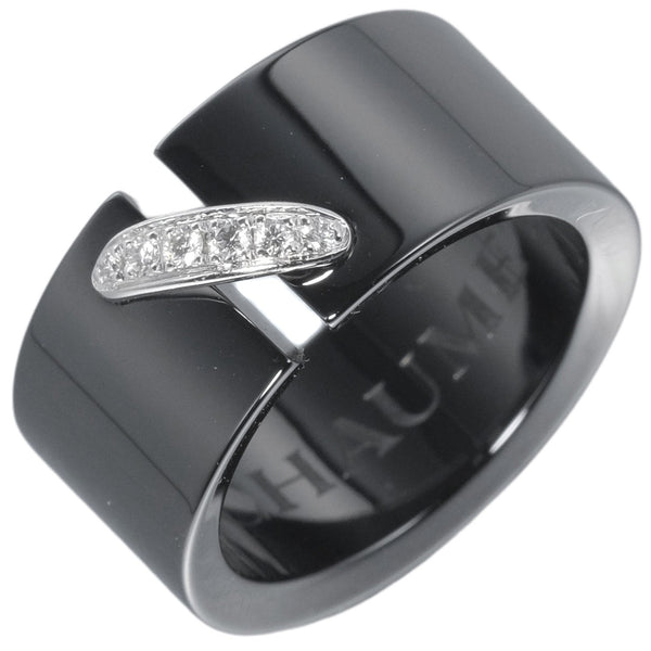 [Chaumet] Shomerian No. 13 Ring / Ring Ceramic X Diamond X K18WG Lian Ladies A+Rank