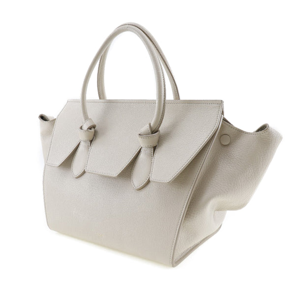 [CELINE] Celine Thai Bag Handbag Leather Ivory Flap Tie Bag Ladies