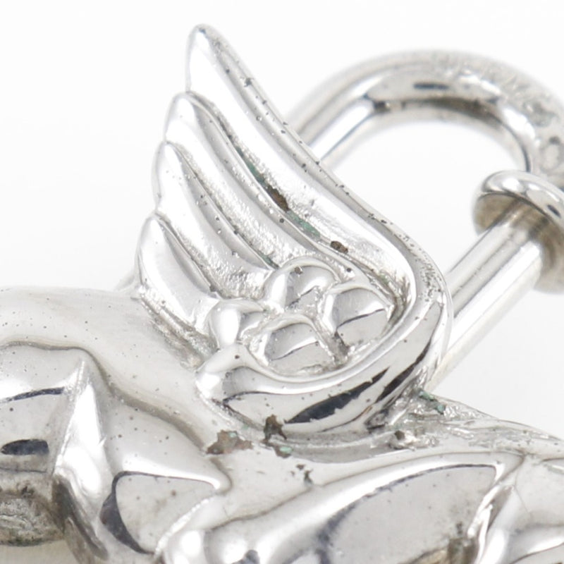 [HERMES] Llavero unisex Hermes Pegasus Metal Plata