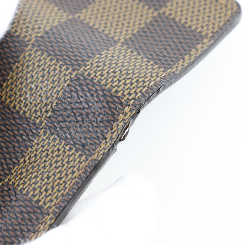 [LOUIS VUITTON] Louis Vuitton Multicle 4 N62631 Damier Canvas Brown CT1144 Engraved Unisex Key Case