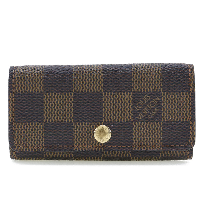 [louis vuitton] Louis Vuitton murtigray 4n62631 damier lona Tea th0075 grabado mujer llavero B - grado