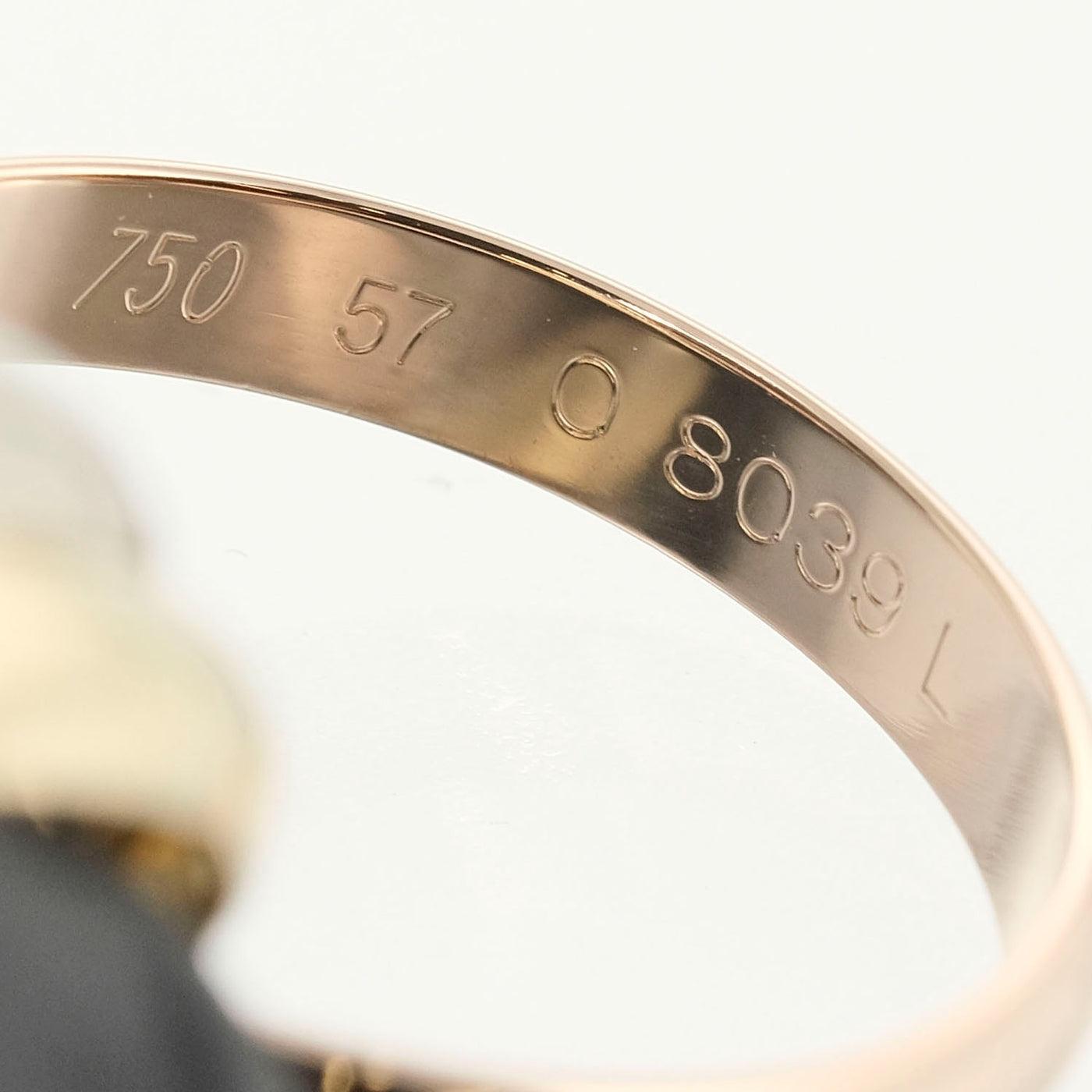 CARTIER】カルティエ トリニティ 9.1g K18ゴールド×YG PG WG 16号