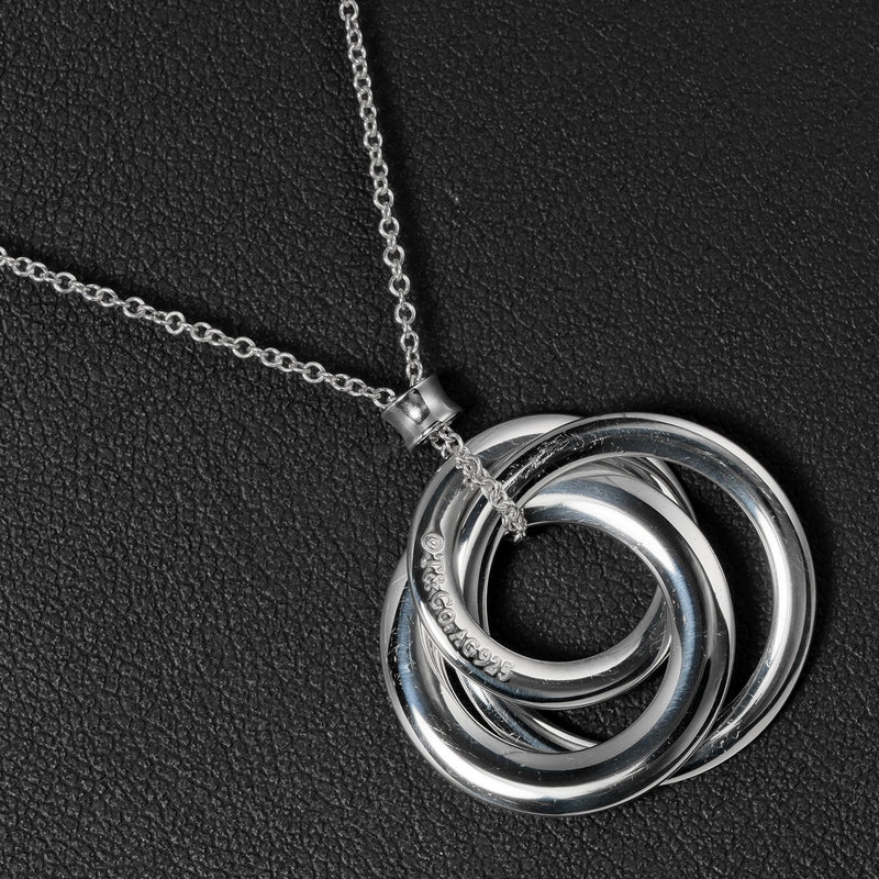 Tiffany triple interlocking on sale circles pendant