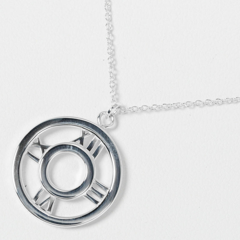 TIFFANY & CO.] Tiffany Open Atlas Circle Necklace Silver 925 Open