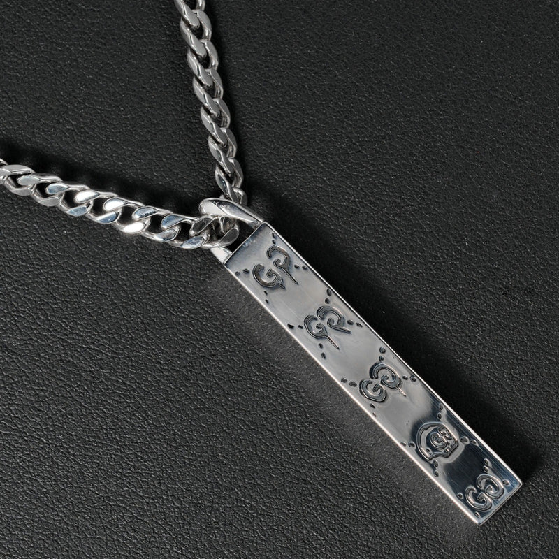 Gucci ghost deals bar necklace