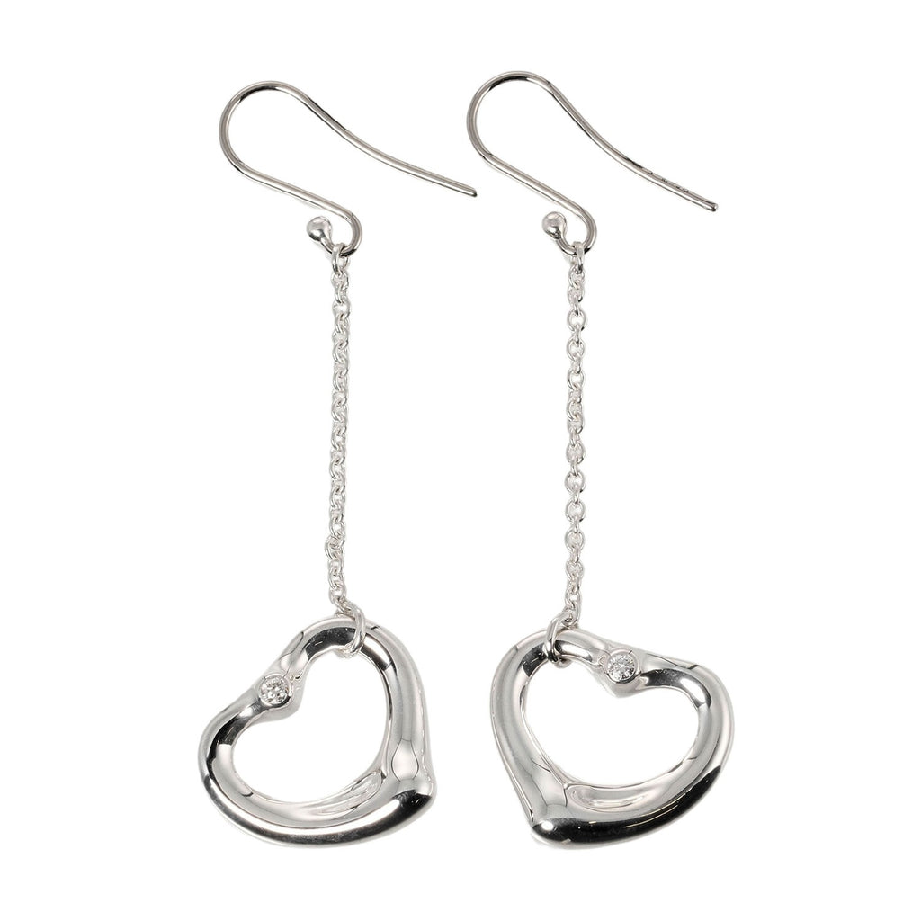 1 Pair of 925 Silver Women's Silver Fashion Simple Love Heart Earrings is  suitable for Gift Giving and Wedding Anniversary and Banquet | SHEIN USA