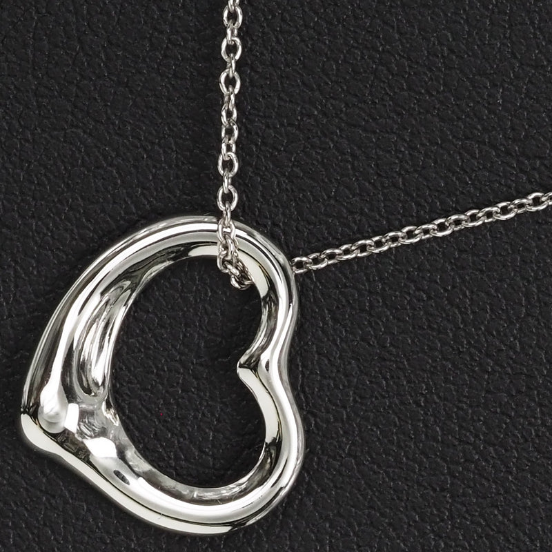 [TIFFANY & CO.] Tiffany Open Heart PT950 Platinum Ladies Necklace A Rank