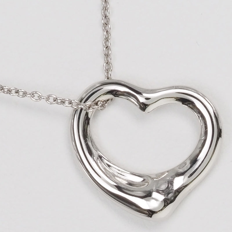 [TIFFANY & CO.] Tiffany Open Heart PT950 Platinum Ladies Necklace A Rank
