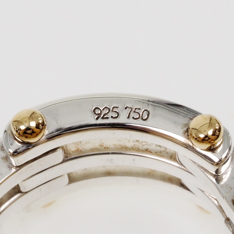 [TIFFANY & CO.] Tiffany Gate Vintage Silver 925 × K18 Gold No. 17 Ladies Ring / Ring A-Rank