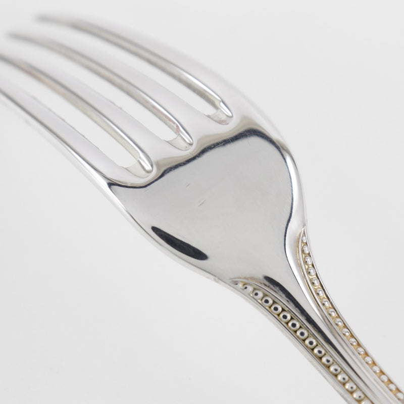 【Christofle】クリストフル
 パール テーブルフォーク 20cm カトラリー
 6本セット シルバー製(シルバーコーティング) シルバー Pearl table fork 7.9" _