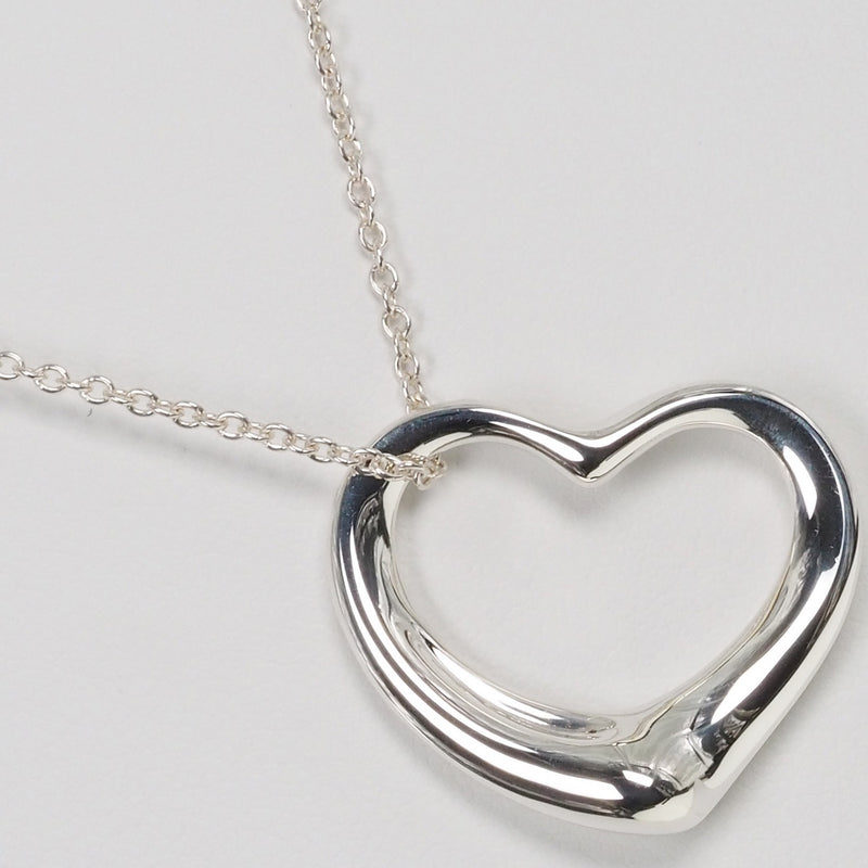 [Tiffany & Co.] Tiffany Open Heart Elsa Peletti Silver 925 Ladies Necklace A Rank