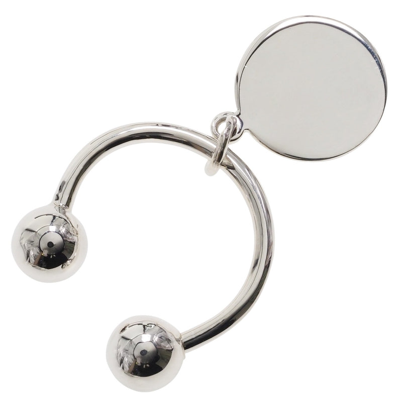 [Tiffany & Co.] Tiffany Round Tag Silver 925_ keychain A Rank