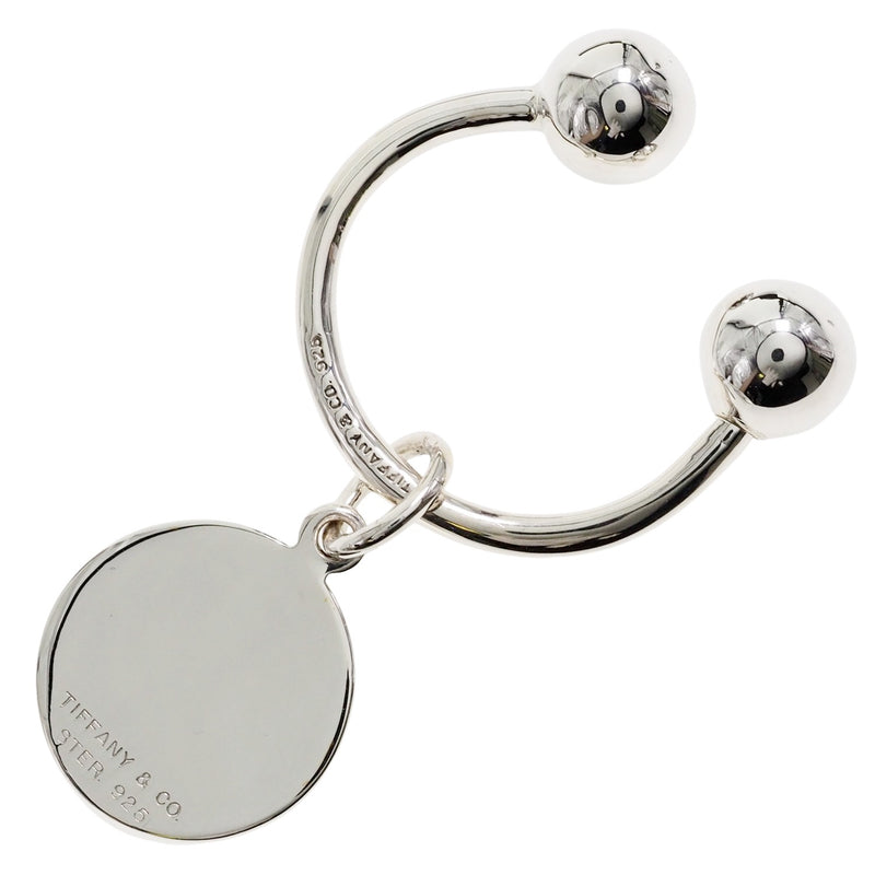 [TIFFANY & CO.] Tiffany Round Tag Silver 925_ Keychain A Rank