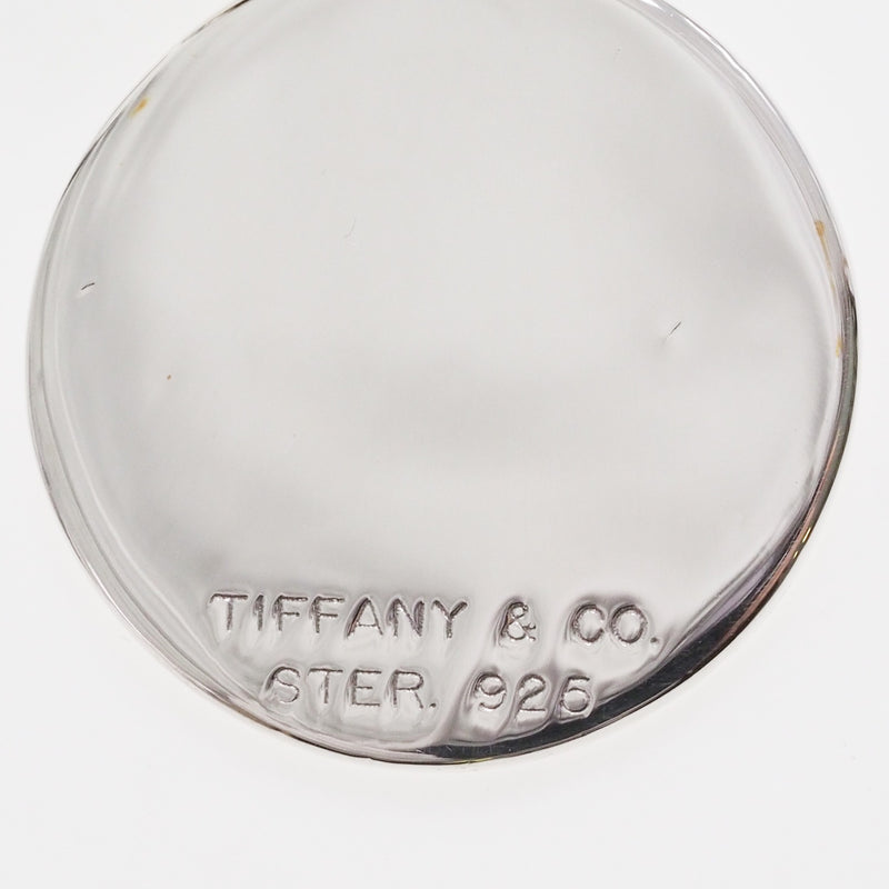 [Tiffany & Co.] Tiffany Round Tag Silver 925_ keychain A Rank