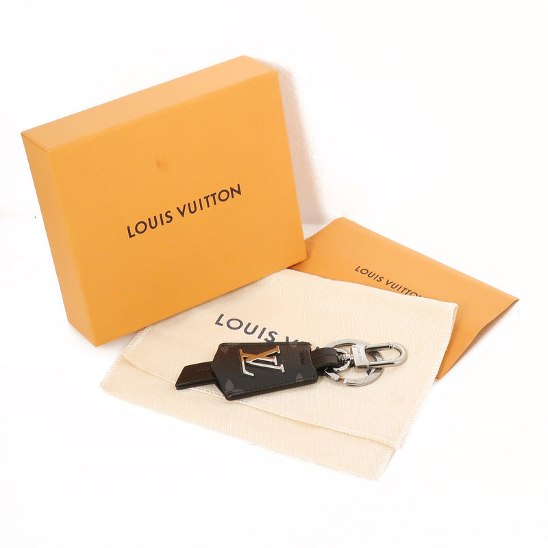 Louis Vuitton Monogram Eclipse Key Pouch - Black Keychains