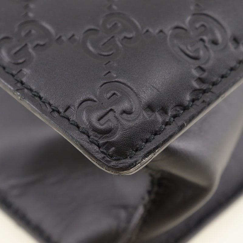 [Gucci] Gucci商务袋450963 Shima Leather Black Handscape A4 Pachinko Men A-Rank