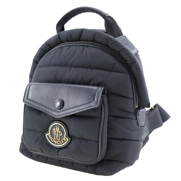[Moncler] Moncler Mini Astro Backpack Backpack Daypack Nylon × 가죽 검은 손 패스트너 미니 아스트로 배낭 유니스렉스 랭크