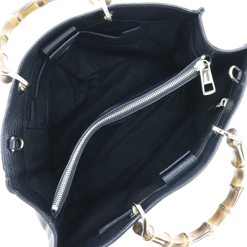 GUCCI】グッチ バンブーショッパー ハンドバッグ 323660 カーフ 黒