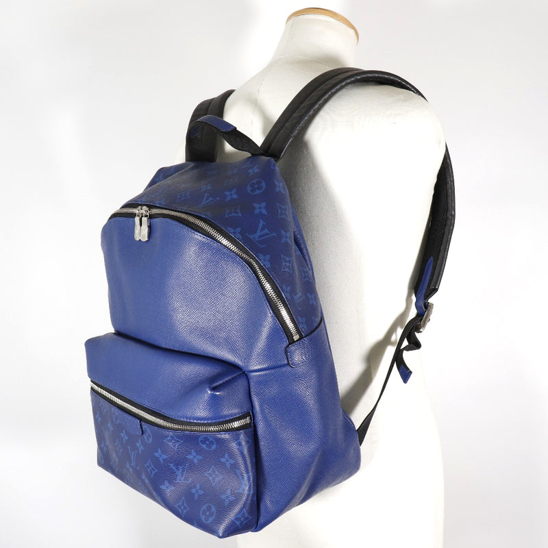 [Louis Vuitton] Louis Vuitton 
 Discovery backpack daypack 
 Tigara M30229 Taiga x Monogram Eclipse Canvas Cobalt Blue TJ0149 Engraved shoulder handbag 2way double zipper DISCOVERY Men's