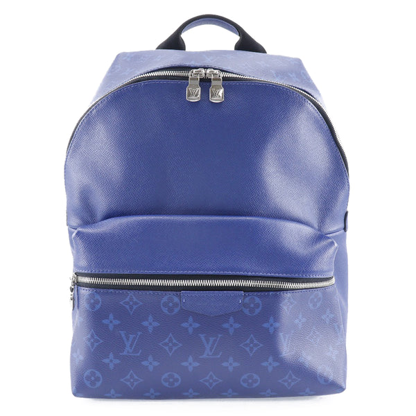 [Louis Vuitton] Louis Vuitton 
 Discovery backpack daypack 
 Tigara M30229 Taiga x Monogram Eclipse Canvas Cobalt Blue TJ0149 Engraved shoulder handbag 2way double zipper DISCOVERY Men's